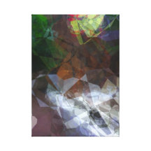 Abstrakte Polygone 78 Galerie Faltleinwand