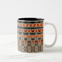 Abstrakte Vibes-Orange Kaffeetasse
