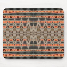 Abstrakte Vibes-Orange Mauspad
