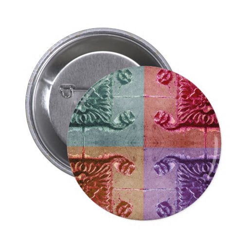 abstrakte Wandkunst Anstecknadelbuttons