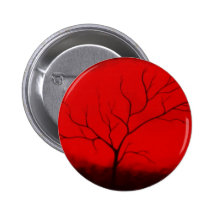 Abstrakter Baum-u. roter Himmel-ursprünglicher abs Anstecknadel