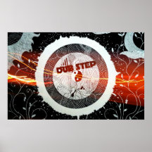 Abstrakter Dubstep Lautsprecherstrom Posterdruck