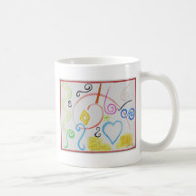 abstrakter Entwurf 001 Tasse