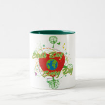 Abstrakter Erdtag Kaffeehaferl