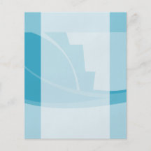 Abstrakter geometrischer Entwurf im Türkis und in  Individuelle Flyer