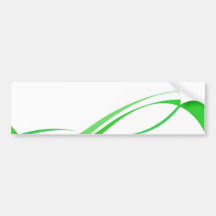 Abstrakter grüner Swoosh zeichnet Hintergrund Autosticker