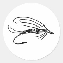 Abstrakter nasse Fliegen-Köder Stickers
