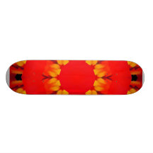 ABSTRAKTER SONNENUNTERGANG BEDRUCKTES SKATEBOARD