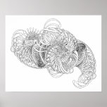 abstrakter Wirbel Plakatdruck