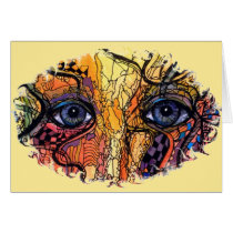 Abstraktes Augen notecard karten