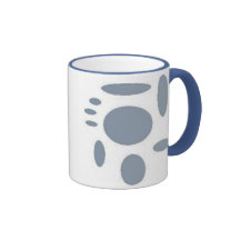 abstraktes Blau Kaffee Haferl