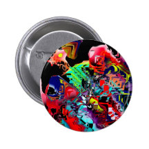 Abstraktes digitalisiertes Bild Anstecknadelbuttons