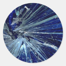 Abstraktes gebrochenes Glas Aufkleber
