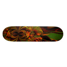 Abstraktes Kunst-Gefühl Skateboard-Digital das Grü Bedrucktes Skateboard