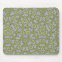 Abstraktes Muster-Gelb Mousepads