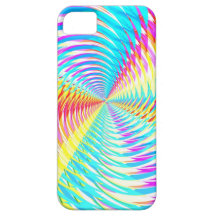Abstraktes/psychedelisches Radialmuster: iPhone 5 Etui