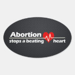 Abtreibung stoppt ein schlagendes Herz, gegen die  Sticker