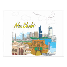 Abu Dhabi Postkarte