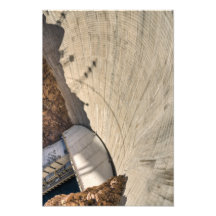 Abwärts gerichtetes Gesicht Hooverdamms Kunstphotos