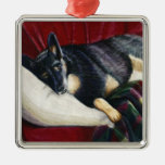 Abwärtsgerichteter Hund Weihnachtsornament