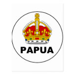Abzeichen das Gebiet Papua, Papua-Neu-Guinea Postkarte