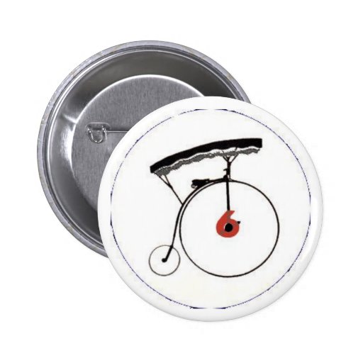 Abzeichen der Nr.-6 Anstecknadelbutton