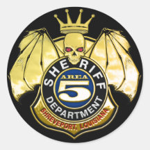 Abzeichen des Sheriff-Bereichs-5 Aufkleber