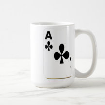 Ace of Clubs Playing Card Mug