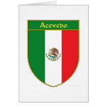 Acevedo Mexiko Flaggen-Schild karten