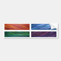 Acylic abstrakte Malerei der Elemente Auto Sticker