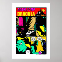 Adam-Bombe trifft Dracula! Posterdrucke
