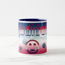 ¡ Adiós! Amerika-Flagge färbt Pop-Kunst Kaffee Tasse