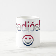 ¡ Adiós! Amerika-Flaggen-Farben Kaffeetassen