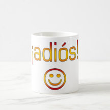 ¡ Adiós! Spanien-Flaggen-Farben Teetasse