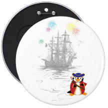 Admirals-Pinguin-Knopf Buttons
