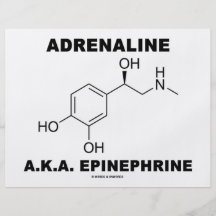 Adrenaline-ALIAS Adrenalin (Chemie) Personalisierte Flyer
