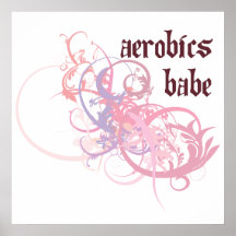 Aerobics-Baby Posterdrucke