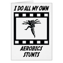 Aerobics-Bremsungen Grußkarte