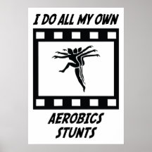 Aerobics-Bremsungen Posterdrucke
