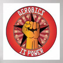 Aerobics ist Power Plakat