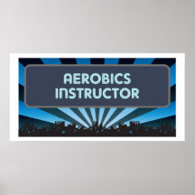 Aerobics-Lehrer-Festzelt Plakat