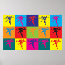 Aerobics-Pop-Kunst Plakatdrucke