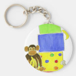 Affe auf Lastwagen und Geschenken Schlüsselband