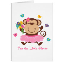 Affe-kleine Schwester Karten