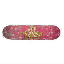 Affe-Mädchen-Skateboard Personalisierte Decks