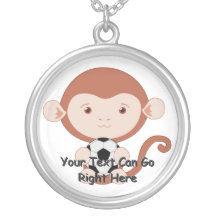 Affe mit Soccerball Halskette