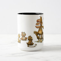 Affe-Puppenspiel-Becher Tee Tasse