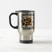 Affe sehen Affe doo Becher Kaffeehaferl