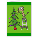 Affe-Weihnachtskarte