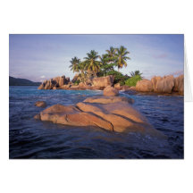 Afrika, der Indische Ozean, Seychellen, Praslin Karte